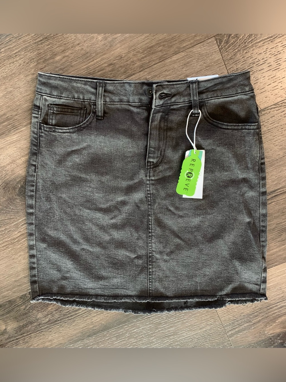 Black Denim Skirt